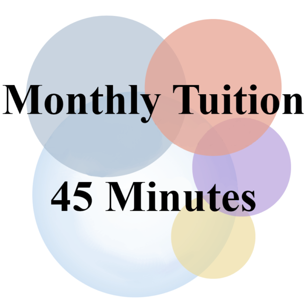 Monthly Tuition: 45-Minute Lessons