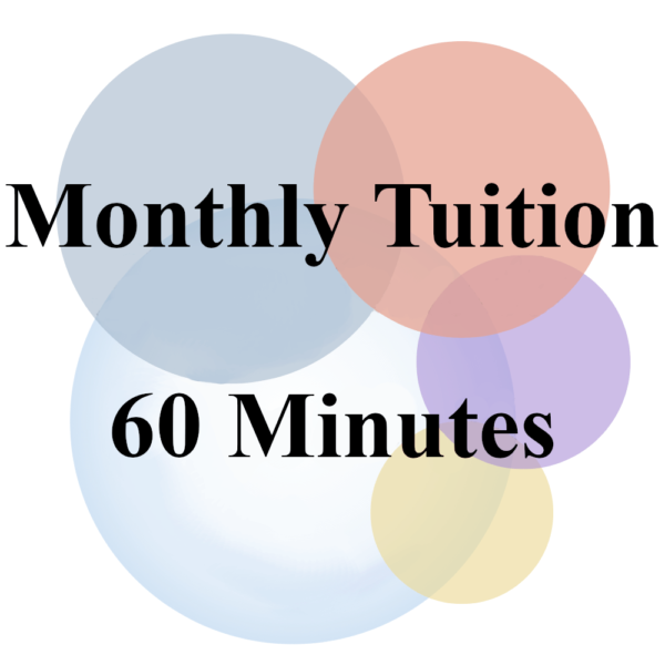 Monthly Tuition: 60-Minute Lesson